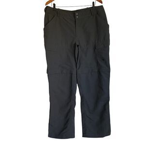 The North Face hiking outdoor womens grey pants size 16 convertible pants shorts